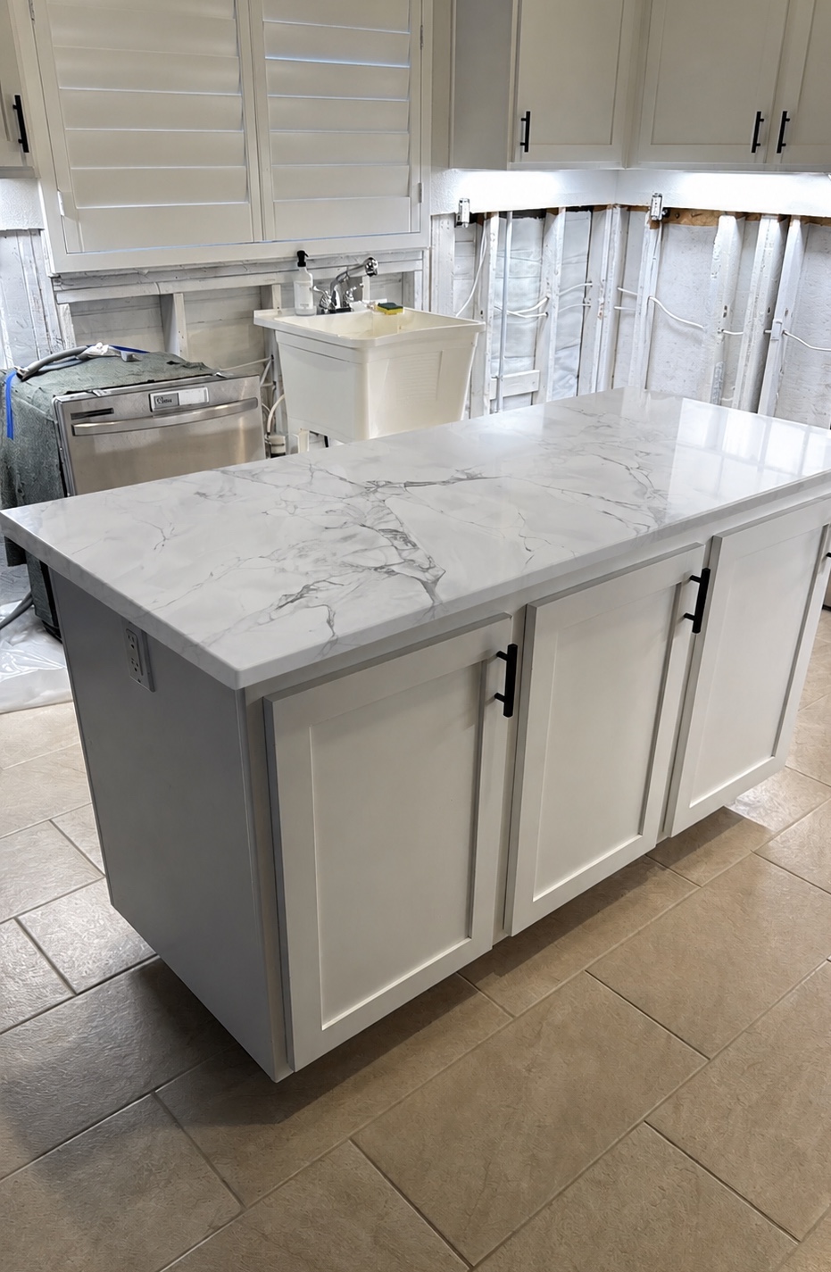 Kitchen island after