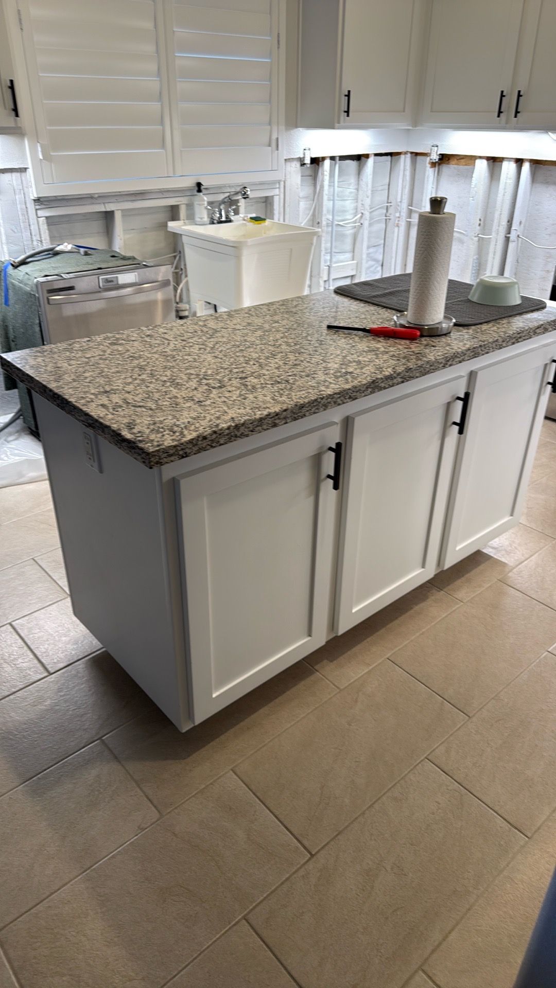 Kitchen island before